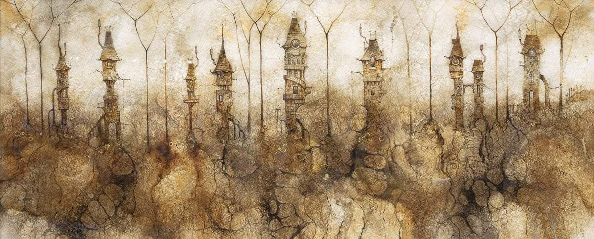 Merlins Crescent - Original - SOLD by artist Kerry Darlington - Wyecliffe Galleries