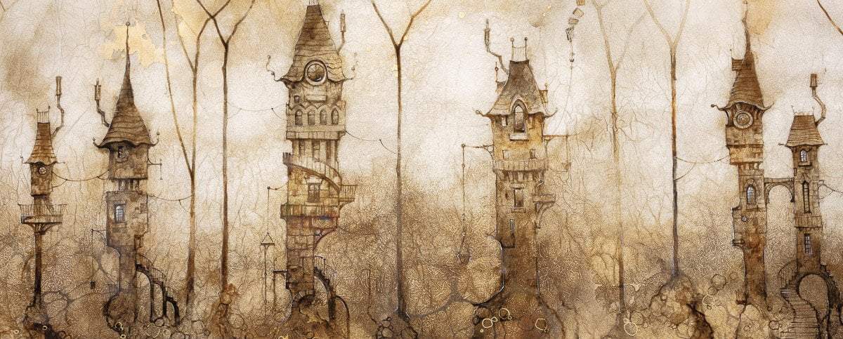 Merlins Crescent - Original - SOLD by artist Kerry Darlington - Wyecliffe Galleries