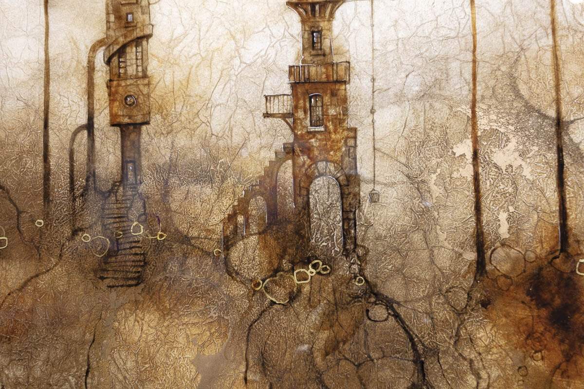 Merlins Crescent - Original - SOLD by artist Kerry Darlington - Wyecliffe Galleries