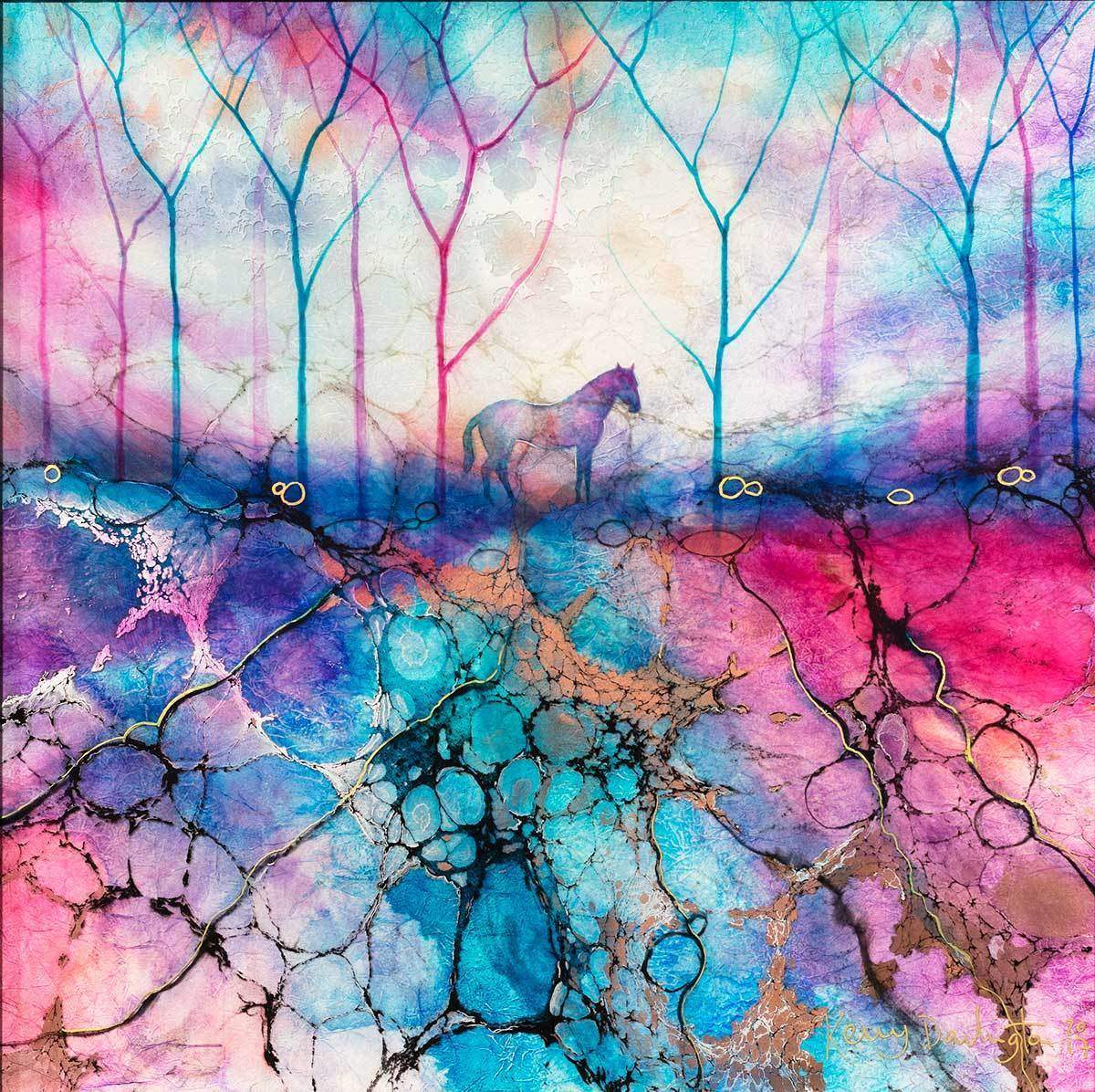 Mindfulness - Original - SOLD by artist Kerry Darlington - Wyecliffe Galleries