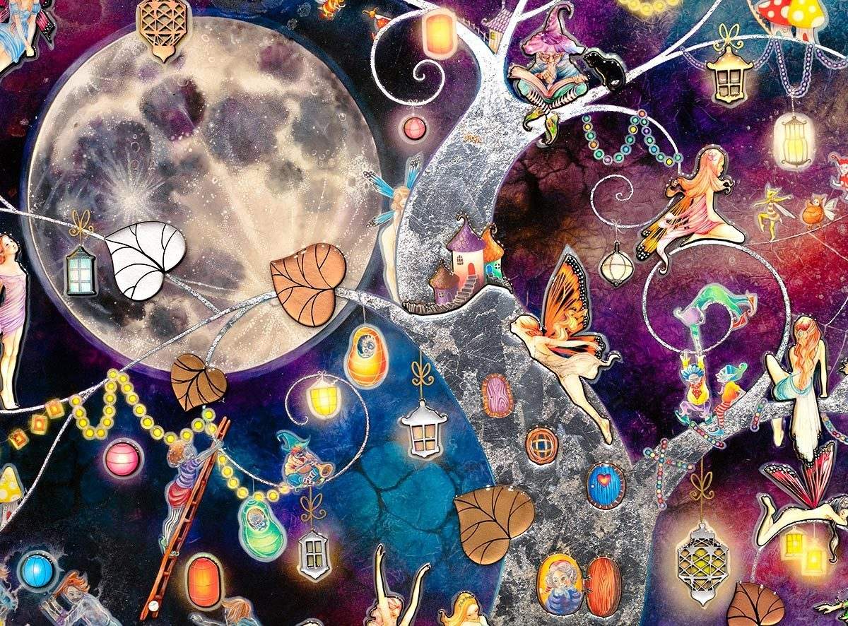 Moon Song - Edition - SOLD by artist Kerry Darlington - Wyecliffe Galleries
