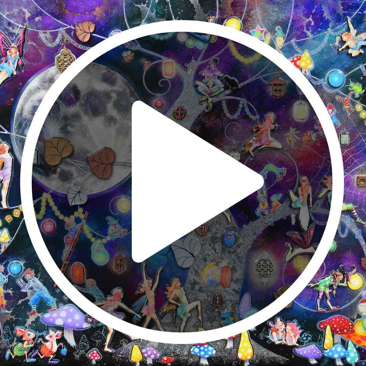 Moon Song - Edition - SOLD by artist Kerry Darlington - Wyecliffe Galleries