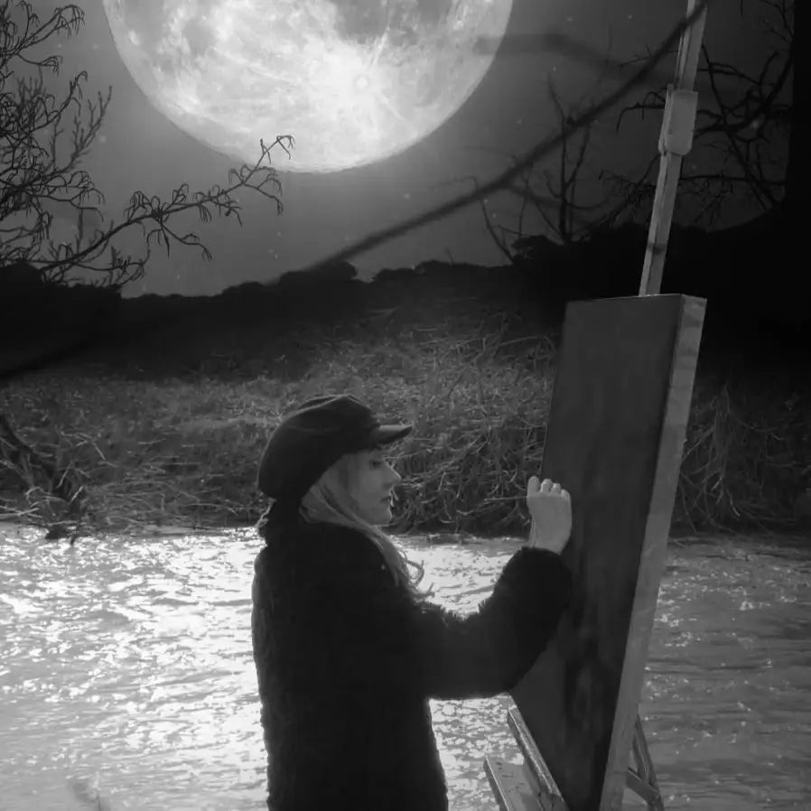 Moon Song - Edition - SOLD by artist Kerry Darlington - Wyecliffe Galleries