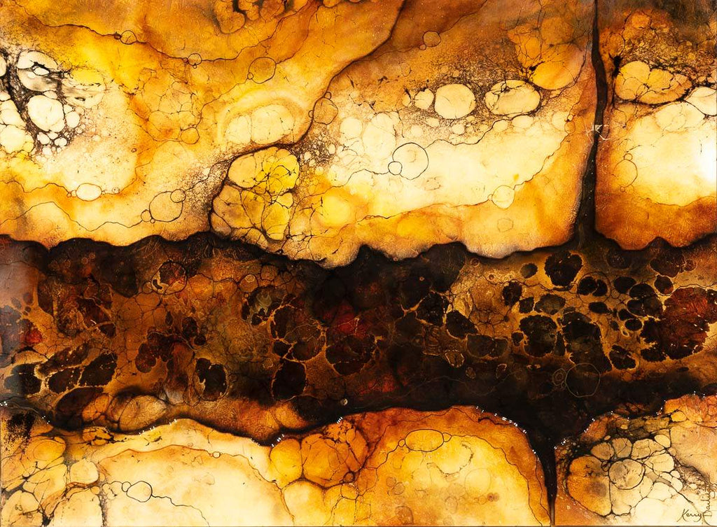 Moon Valley - Unique Edition by artist Kerry Darlington - Wyecliffe Galleries