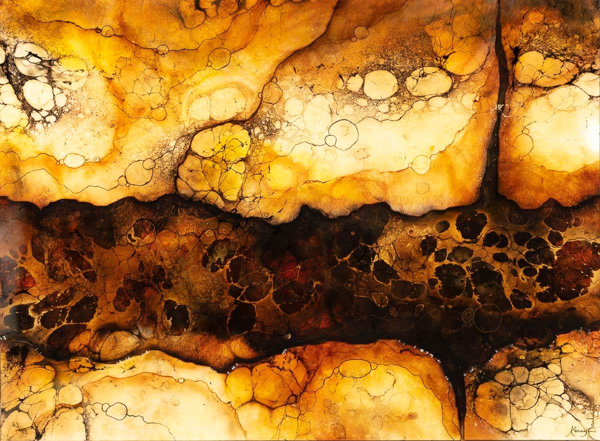 Moon Valley - Unique Edition by artist Kerry Darlington - Wyecliffe Galleries