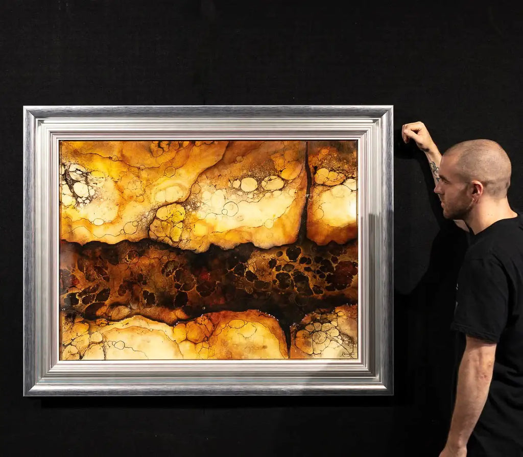 Moon Valley - Unique Edition by artist Kerry Darlington - Wyecliffe Galleries