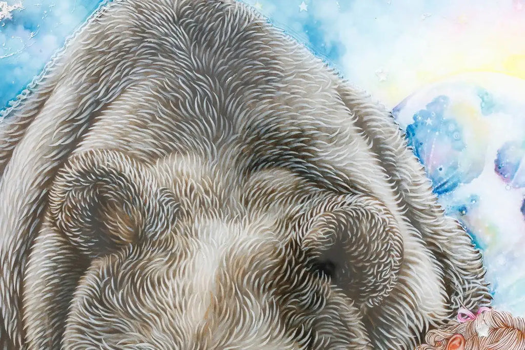 MoonBear - Edition by artist Kerry Darlington - Wyecliffe Galleries
