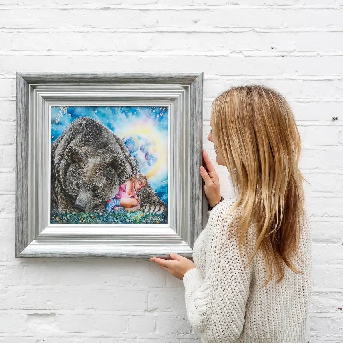 MoonBear - Edition by artist Kerry Darlington - Wyecliffe Galleries