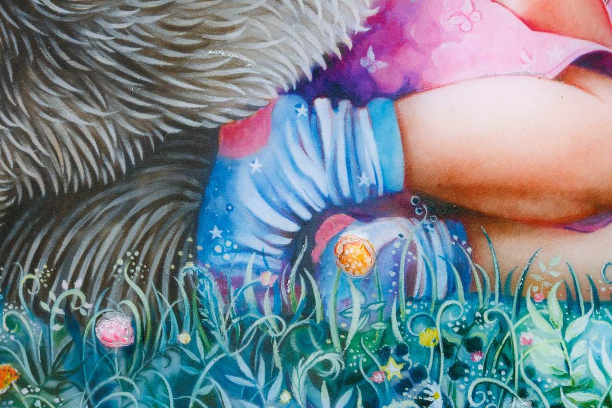 MoonBear - Edition by artist Kerry Darlington - Wyecliffe Galleries