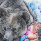 MoonBear - Edition by artist Kerry Darlington - Wyecliffe Galleries