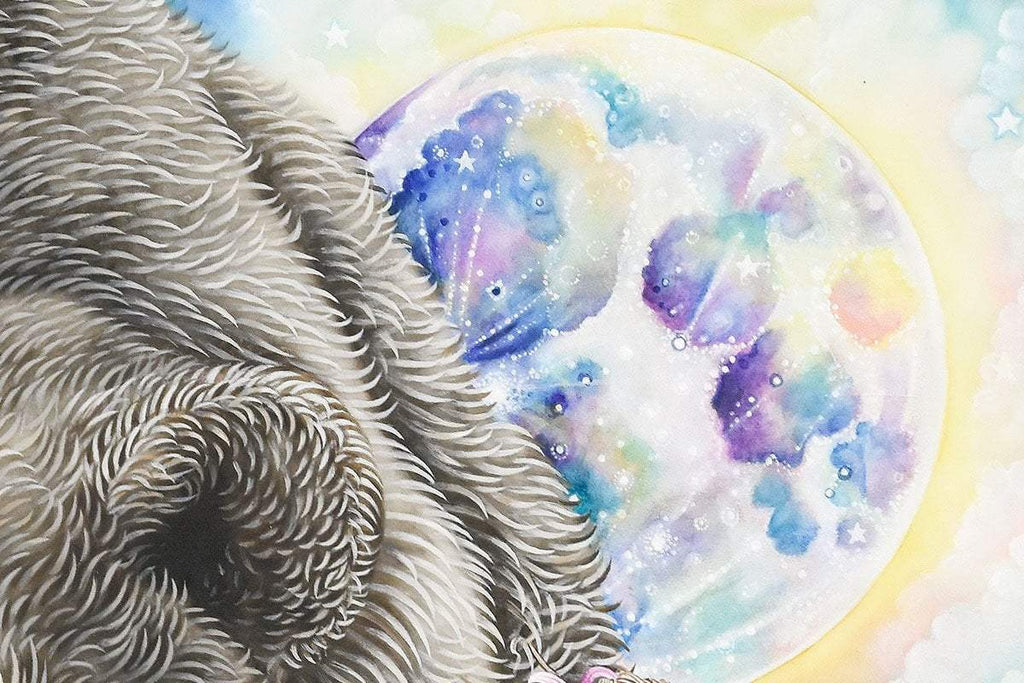 MoonBear - Original - SOLD by artist Kerry Darlington - Wyecliffe Galleries