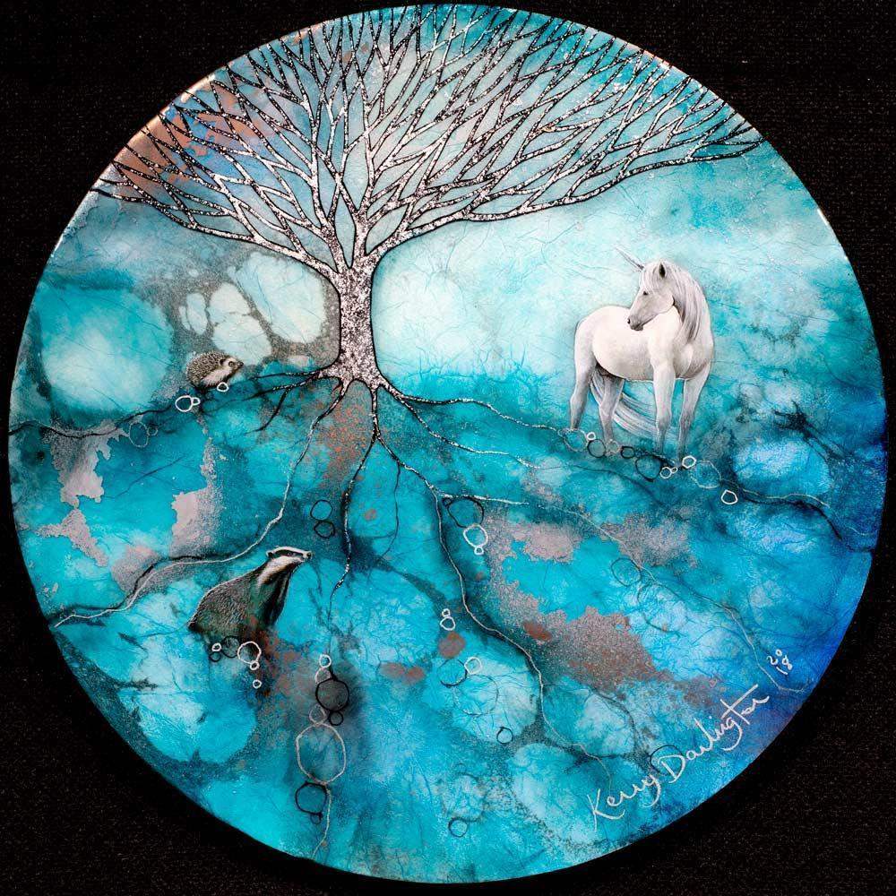 Moonlight Glosses - Original - SOLD by artist Kerry Darlington - Wyecliffe Galleries