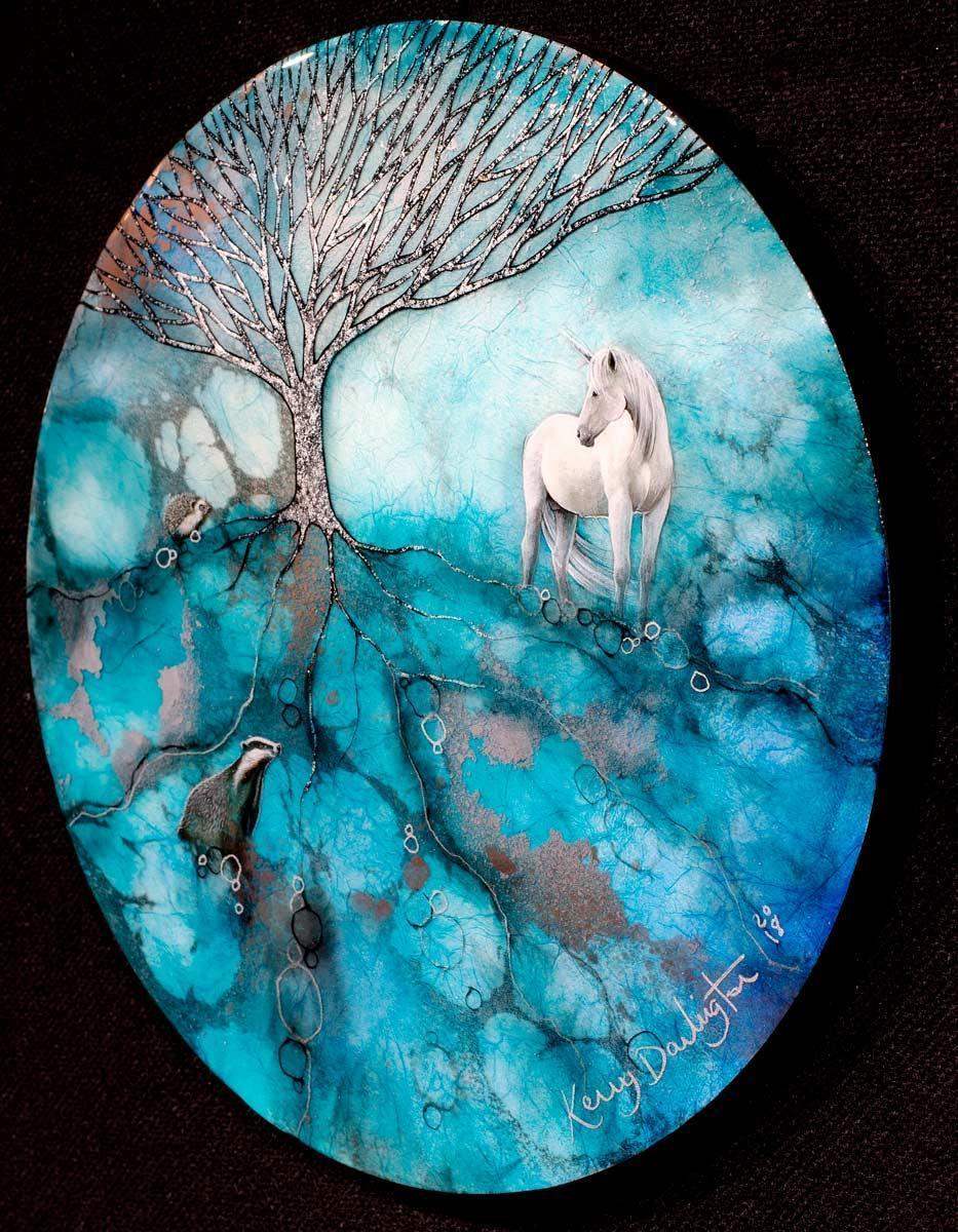 Moonlight Glosses - Original - SOLD by artist Kerry Darlington - Wyecliffe Galleries