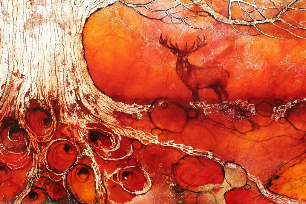 Moonlight Sanctuary - ORIGINAL - SOLD by artist Kerry Darlington - Wyecliffe Galleries