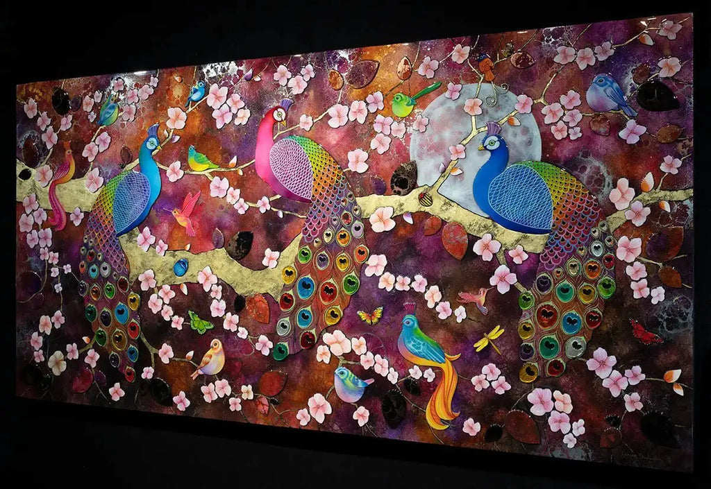 Moonlight Symphony - Original - SOLD by artist Kerry Darlington - Wyecliffe Galleries