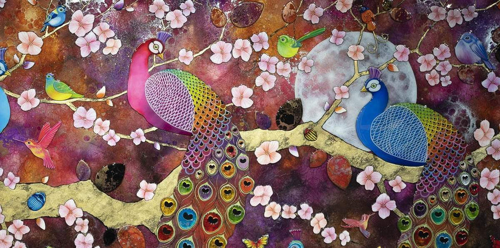 Moonlight Symphony - Original - SOLD by artist Kerry Darlington - Wyecliffe Galleries