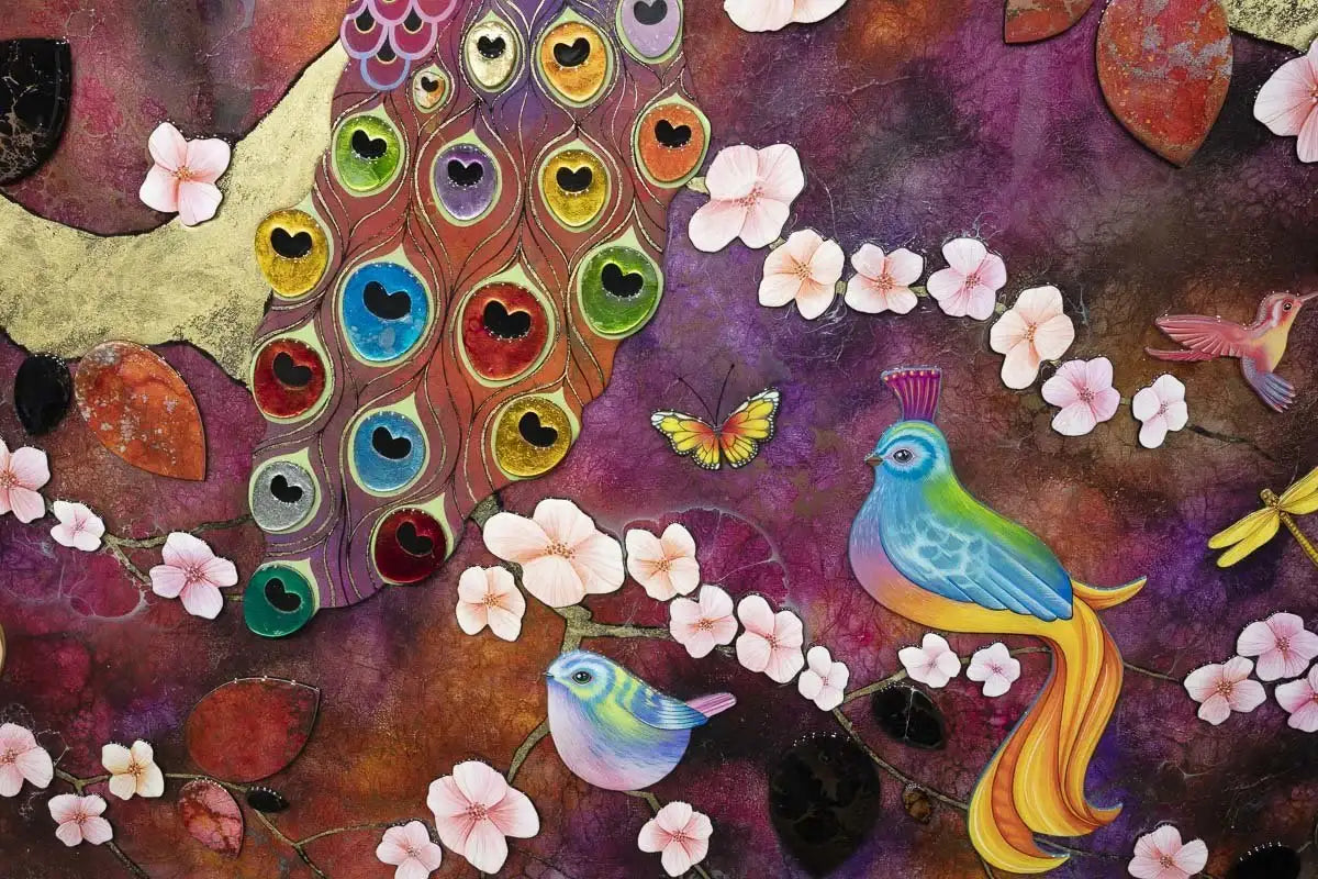 Moonlight Symphony - Original - SOLD by artist Kerry Darlington - Wyecliffe Galleries