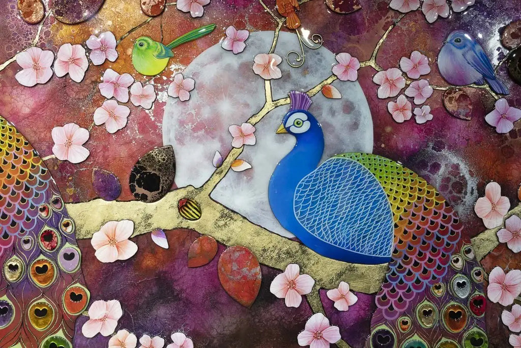 Moonlight Symphony - Original - SOLD by artist Kerry Darlington - Wyecliffe Galleries