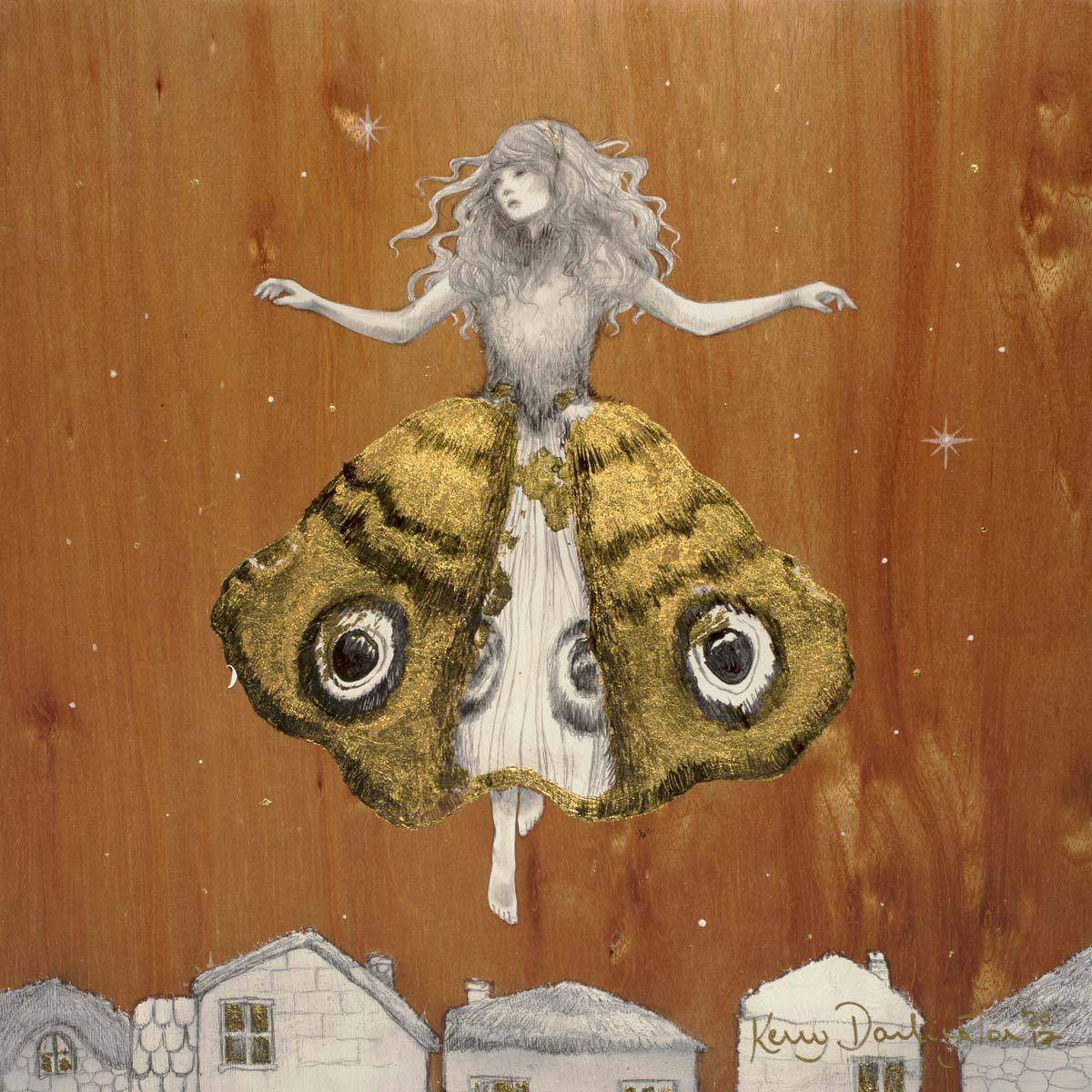Moth Princess - SOLD by artist Kerry Darlington - Wyecliffe Galleries