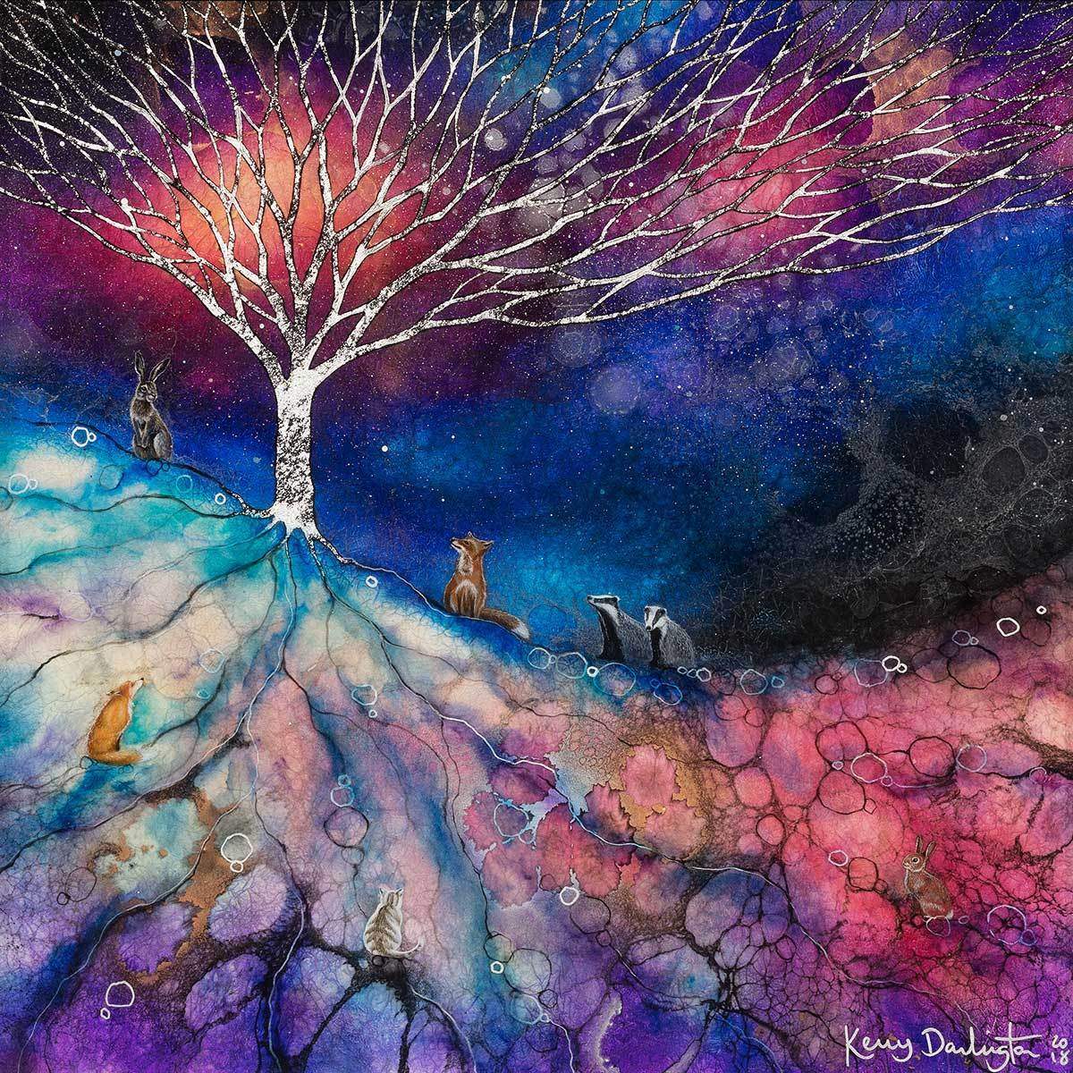 Moving Infinity - Original - SOLD by artist Kerry Darlington - Wyecliffe Galleries