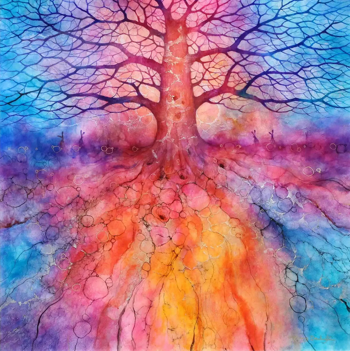 Nemeton - ORIGINAL - SOLD by artist Kerry Darlington - Wyecliffe Galleries
