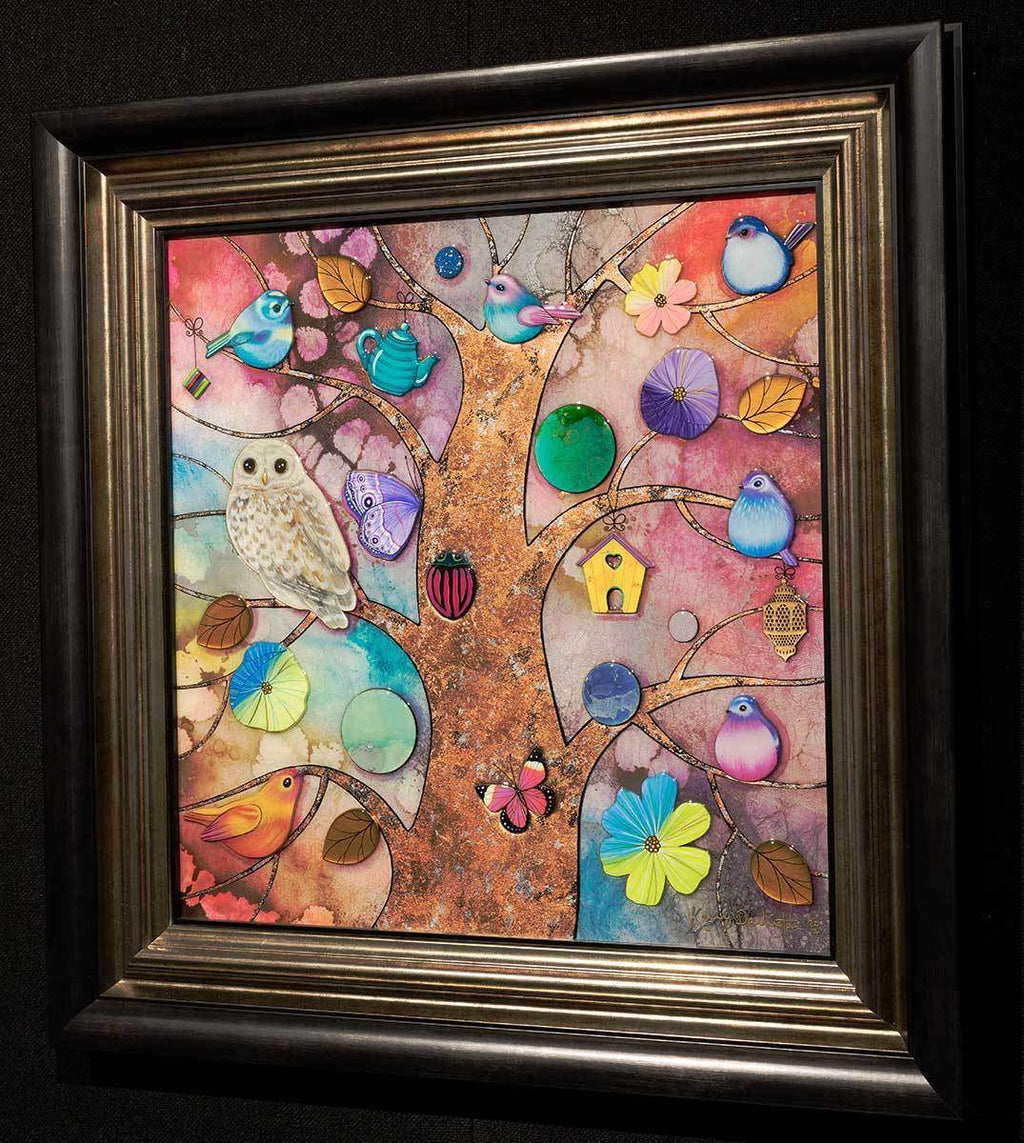 Night Birds - Original - SOLD by artist Kerry Darlington - Wyecliffe Galleries