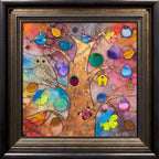 Night Birds - Original - SOLD by artist Kerry Darlington - Wyecliffe Galleries