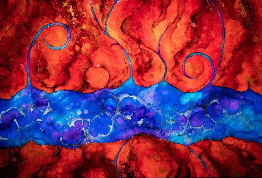 Nishion-Shima - Original - SOLD by artist Kerry Darlington - Wyecliffe Galleries