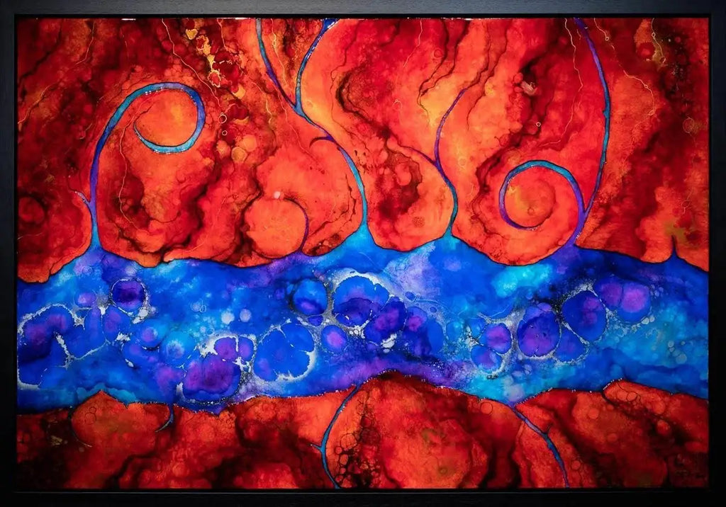 Nishion-Shima - Original - SOLD by artist Kerry Darlington - Wyecliffe Galleries