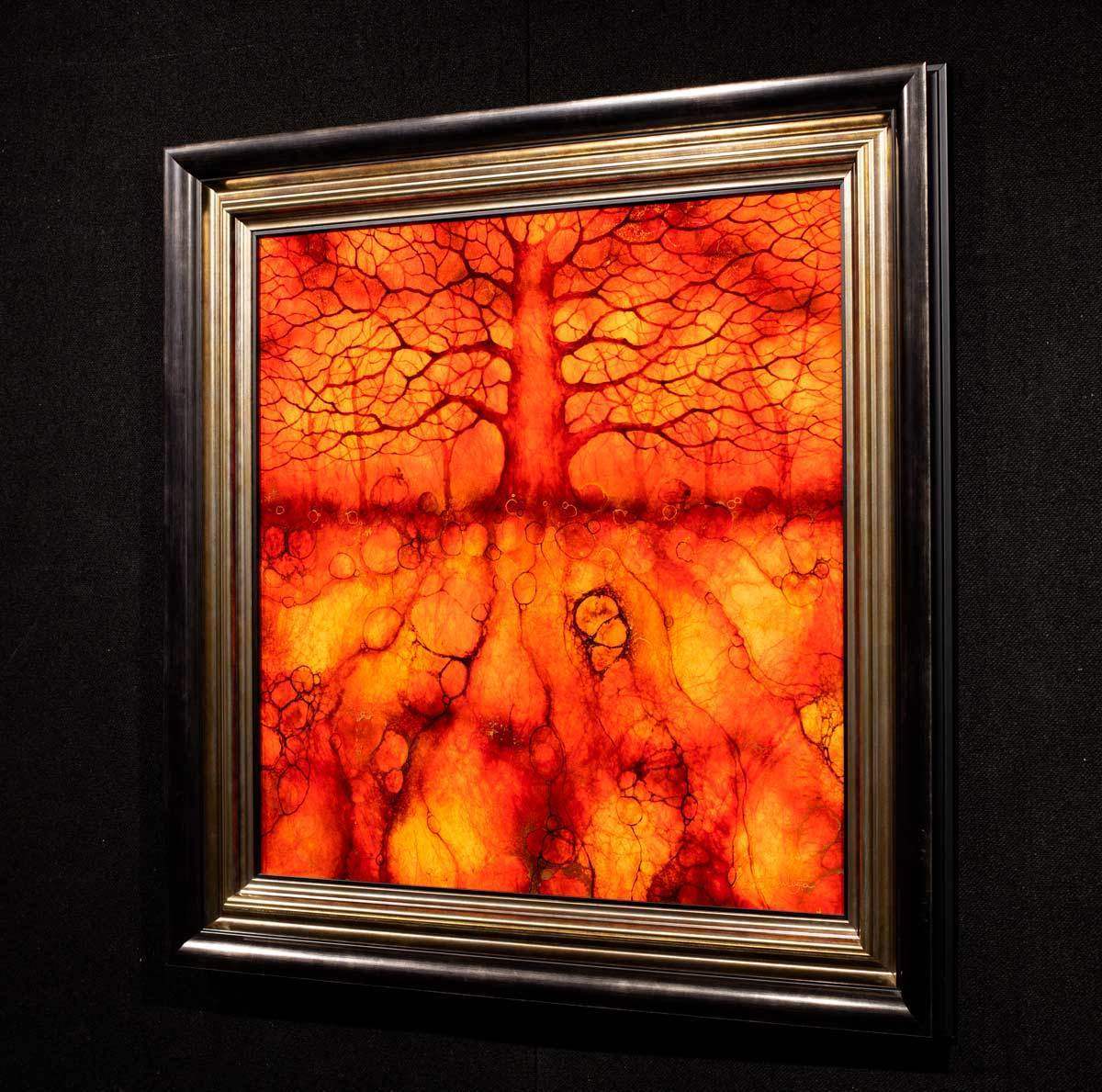 Northern Red - Original - SOLD by artist Kerry Darlington - Wyecliffe Galleries