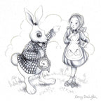 Oh My Fur and Whiskers Sketch - Edition by artist Kerry Darlington - Wyecliffe Galleries