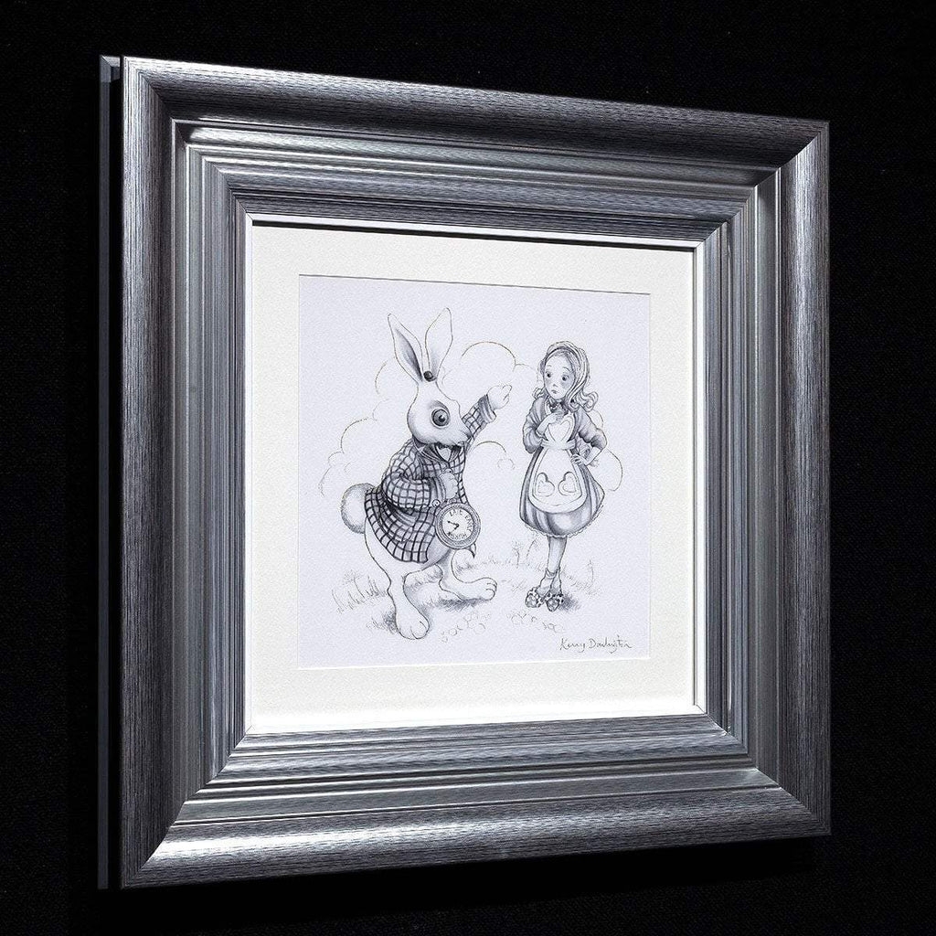 Oh My Fur and Whiskers & We're All Mad Here - Matching Sketch Boutique Edition SET - SOLD OUT by artist Kerry Darlington - Wyecliffe Galleries