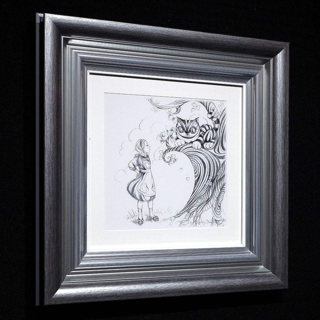 Oh My Fur and Whiskers & We're All Mad Here - Matching Sketch Boutique Edition SET - SOLD OUT by artist Kerry Darlington - Wyecliffe Galleries