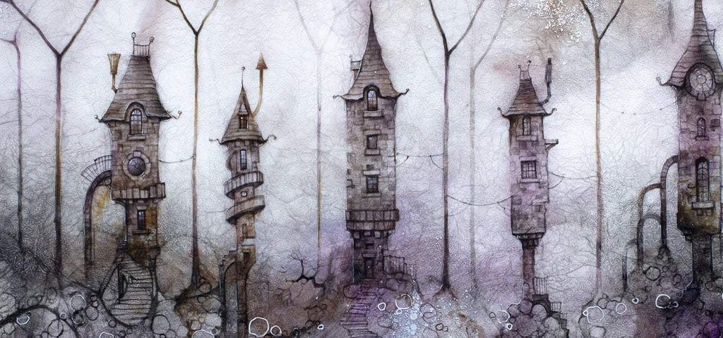 Olde Jericho - Original - SOLD by artist Kerry Darlington - Wyecliffe Galleries