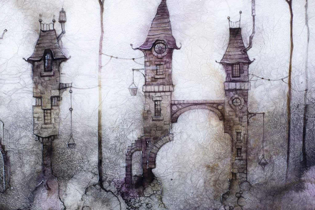 Olde Jericho - Original - SOLD by artist Kerry Darlington - Wyecliffe Galleries