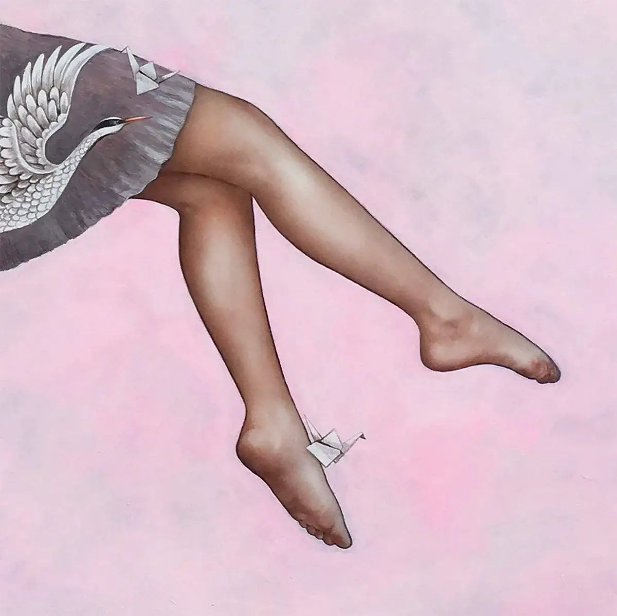 One Thousand Paper Cranes - Original - SOLD by artist Kerry Darlington - Wyecliffe Galleries