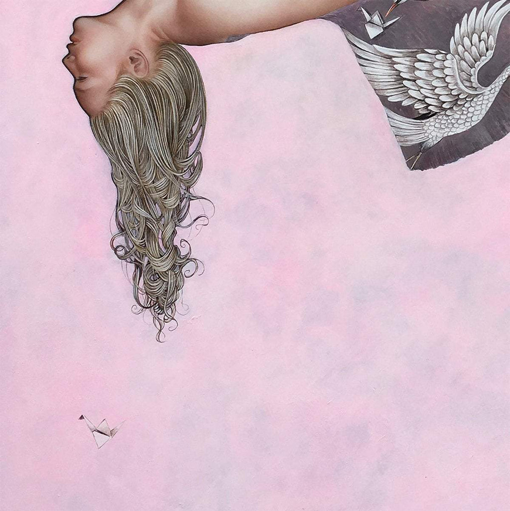 One Thousand Paper Cranes - Original - SOLD by artist Kerry Darlington - Wyecliffe Galleries