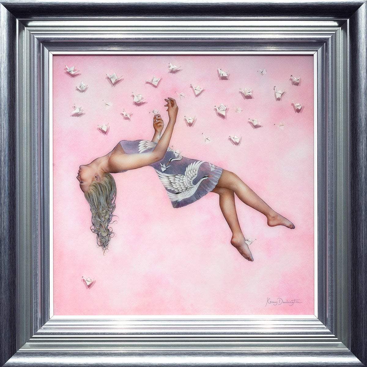 One Thousand Paper Cranes - Edition by artist Kerry Darlington - Wyecliffe Galleries