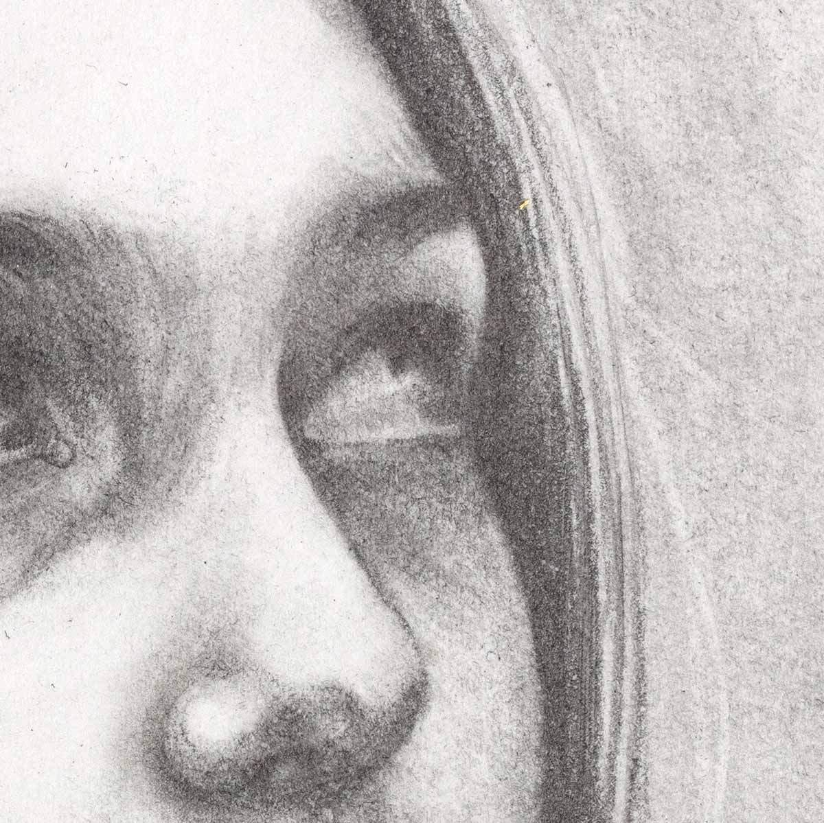 Ophelia - Sketch 2020 - Original - SOLD by artist Kerry Darlington - Wyecliffe Galleries