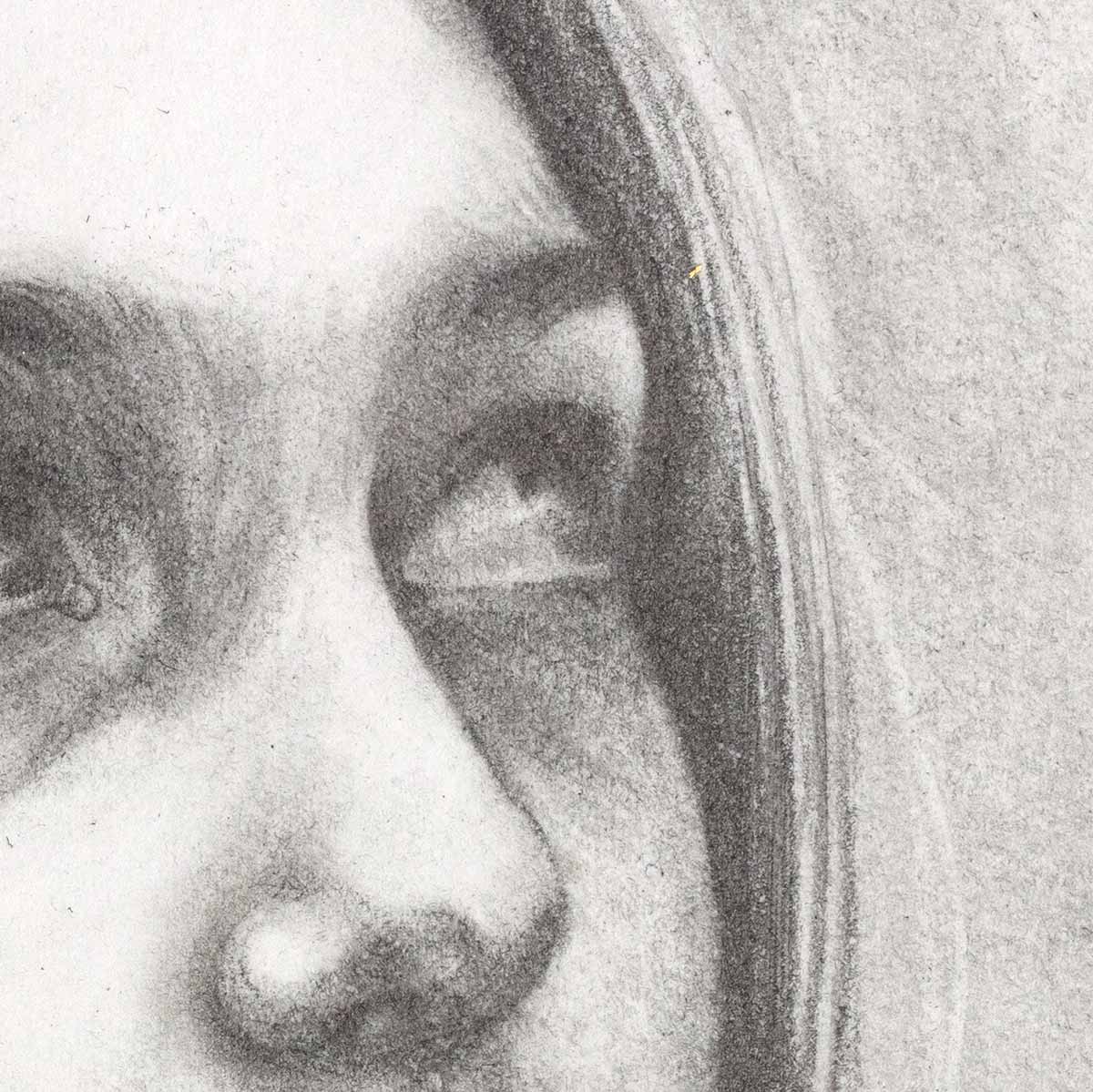 Ophelia - Sketch 2020 - Original Kerry Darlington Framed