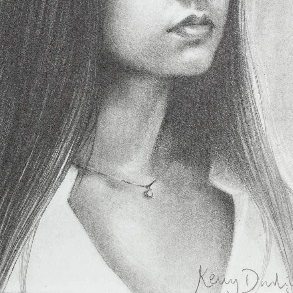 Ophelia - Sketch 2020 - Original - SOLD by artist Kerry Darlington - Wyecliffe Galleries