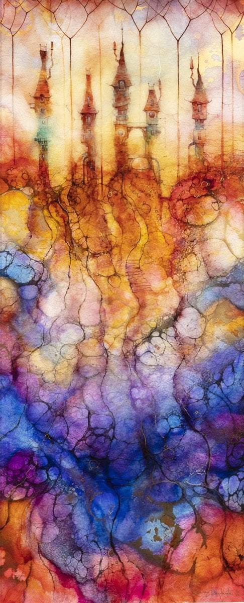 Ottery St Pidgmole - Original - SOLD OUT by artist Kerry Darlington - Wyecliffe Galleries