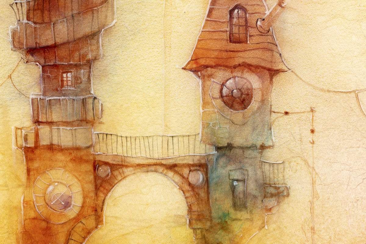 Ottery St Pidgmole - Original - SOLD OUT by artist Kerry Darlington - Wyecliffe Galleries