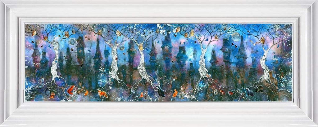 Owlets Hollow - Original - SOLD by artist Kerry Darlington - Wyecliffe Galleries