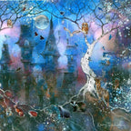 Owlets Hollow - Original - SOLD by artist Kerry Darlington - Wyecliffe Galleries