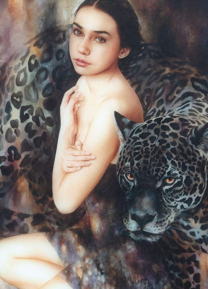 Pantheress - Edition - SOLD by artist Kerry Darlington - Wyecliffe Galleries