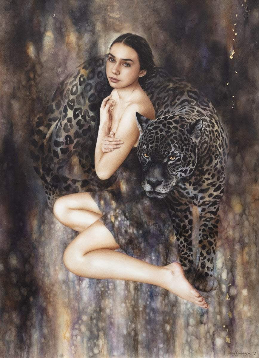 Pantheress - Original - SOLD by artist Kerry Darlington - Wyecliffe Galleries