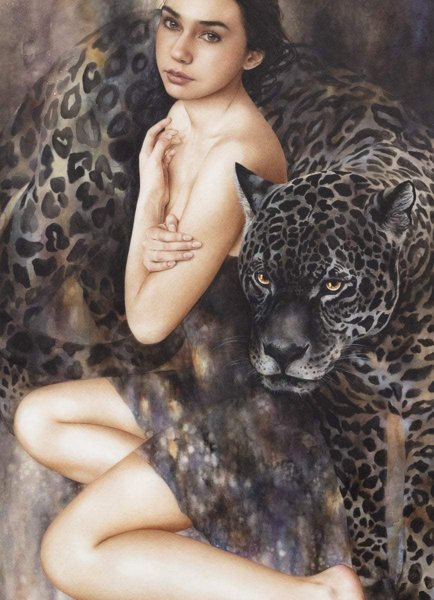 Pantheress - Original - SOLD by artist Kerry Darlington - Wyecliffe Galleries