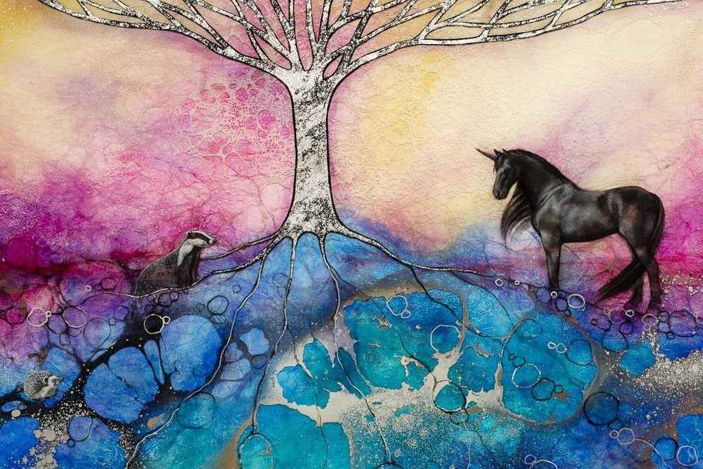 Peaceful Warrior - Original - SOLD by artist Kerry Darlington - Wyecliffe Galleries