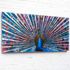 Peacock Dance - Deluxe Edition - SOLD by artist Kerry Darlington - Wyecliffe Galleries